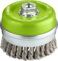 Bosch Accessoires Komstaalborstel, roestvrij 100 mm, 0,35 mm, 8500 U/ min, 14 1st - 2608622105