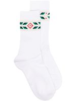 Casablanca chaussettes Laurel à logo en intarsia