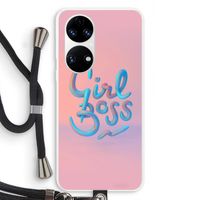 Girl boss: Huawei P50 Transparant Hoesje met koord