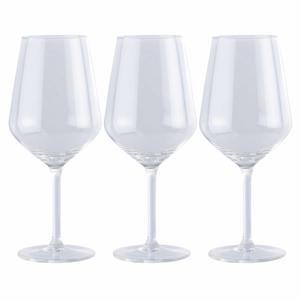 Luxury Houseware Wijnglazen - 12x stuks - rode wijn glazen - 530 ml - glas