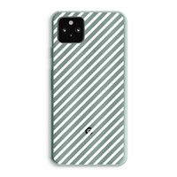 Strepen zwart-wit: Google Pixel 5a 5G Transparant Hoesje