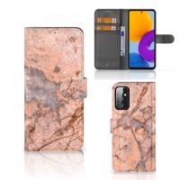 Samsung Galaxy M52 | Bookcase | Marmer Oranje