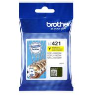 Inktcartridge Brother LC-421Y geel | 5 stuks