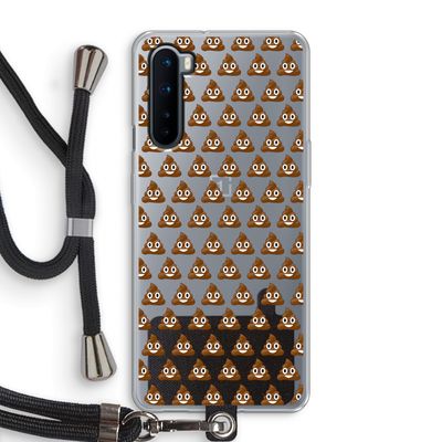 Poop emoji: OnePlus Nord Transparant Hoesje met koord