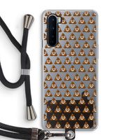 Poop emoji: OnePlus Nord Transparant Hoesje met koord