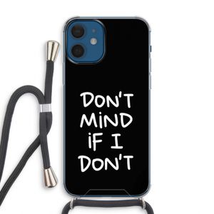 Don't Mind: iPhone 12 Transparant Hoesje met koord