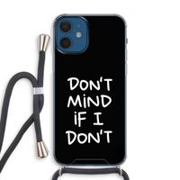 Don't Mind: iPhone 12 Transparant Hoesje met koord