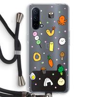 Happy bento friends: OnePlus Nord CE 5G Transparant Hoesje met koord