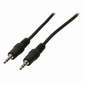 Nedis CAGB22000BK10 Stereo-audiokabel 3,5 Mm Male - 3,5 Mm Male 1,0 M Zwart
