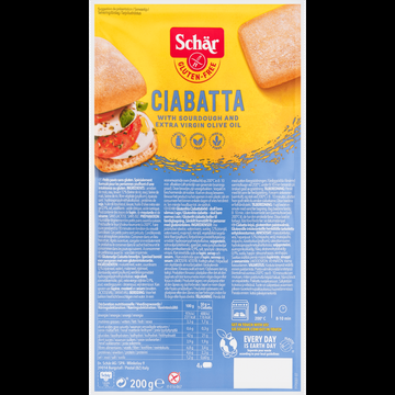 Schar Ciabatta Glutenvrij 200 g bij Jumbo