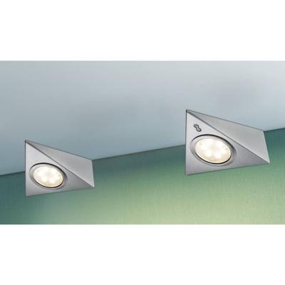 Paulmann LED-opbouwlamp Set van 3 stuks LED LED vast ingebouwd 8.4 W Warmwit IJzer (geborsteld)