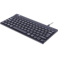 R-GO Tools Compact Break (RGOCOUKWDBL) Toetsenbord Kabelgebonden QWERTY, UK-Engels Zwart Ergonomisch