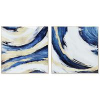 Schilderij DKD Home Decor Aluminium Kristal 100 x 2,5 x 100 cm