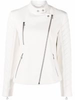 Ferragamo veste de moto en cuir - Blanc