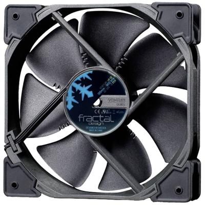 Fractal Design Venturi HP-12 PWM PC-ventilator Zwart, Grijs (b x h x d) 120 x 120 x 25 mm