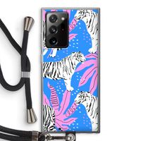 Tijger: Samsung Galaxy Note 20 Ultra / Note 20 Ultra 5G Transparant Hoesje met koord