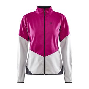 Craft Glide softshell jack roze dames L