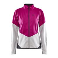 Craft Glide softshell jack roze dames L