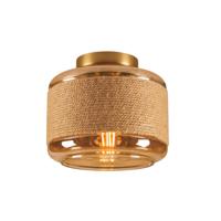 SLV Glazen plafondlampPantilo Rope 19 Ø 19cm - zwart met smoke - 1007592