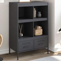 Hoge kast 68x39x101,5 cm staal antracietkleurig