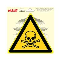 Sticker Giftige stoffen - 200 mm driehoek.