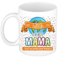 Naam mok mama Hannah - wit - de beste - keramiek - 300 ml - Moederdag/verjaardag