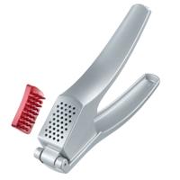 Westmark Knoflookpers - zilver - aluminium - 16 x 3 cm - keuken gerei - met grote kamer