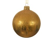 kerstbal glas d8 cm licht goud II kerst - Decoris