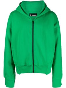 STYLAND hooded organic cotton jacket - Vert