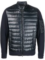 Herno veste zippée à empiècements matelassés - Bleu