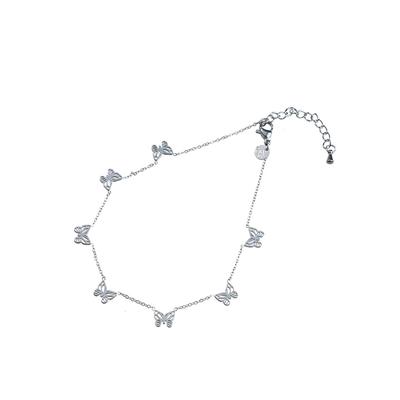 Day&Eve Enkelbandje Butterfly | Zilver