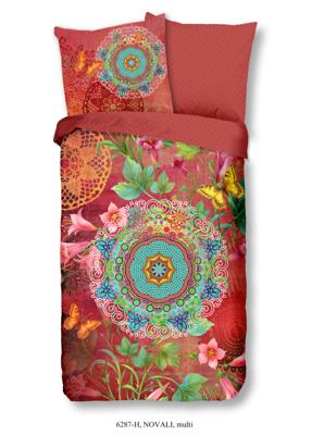 HIP Dekbedovertrek "mandala&apos;s en bloemen" - Multi - (155x220 cm) - Katoen Satijn