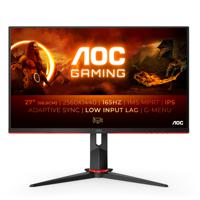 AOC Q27G2S/EU computer monitor 68,6 cm (27") 2560 x 1440 Pixels Quad HD LED Zwart, Rood - thumbnail