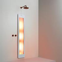 Sunshower Round Large One - Inbouw - Infrarood - 33 x 185 x 10 cm - Wit