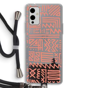 Marrakech Pink: OnePlus 9 Transparant Hoesje met koord