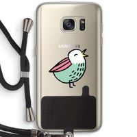 Birdy: Samsung Galaxy S7 Transparant Hoesje met koord
