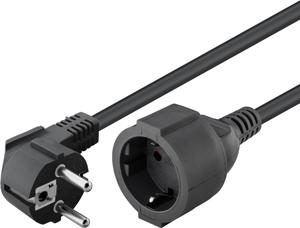 Goobay 93093 electriciteitssnoer Zwart 3 m Netstekker type F