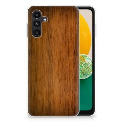 Samsung Galaxy A13 | A04s | Bumper Hoesje | Donker Hout