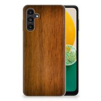 Samsung Galaxy A13 | A04s | Bumper Hoesje | Donker Hout