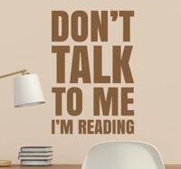 Muursticker tekst I´m reading