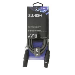 Sweex Stereokabel XLR 3-Pins Male - XLR 3-Pins Female, 3.0 m kabel