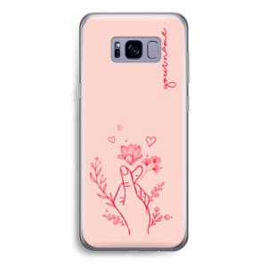 Giving Flowers: Samsung Galaxy S8 Transparant Hoesje
