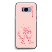 Giving Flowers: Samsung Galaxy S8 Transparant Hoesje