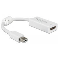 DeLOCK 63935 video kabel adapter 0,1 m Mini DisplayPort HDMI Wit - thumbnail