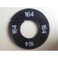 Maatring 9cm zwart/wit 164