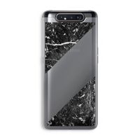 Zwart marmer: Samsung Galaxy A80 Transparant Hoesje