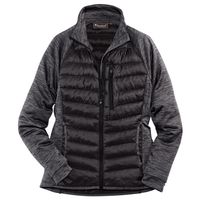 PinewoodÂ® Dames Fleecevest Abisko Hybrid Power Fleece Jacket, zwart-grijs, Maat: M - thumbnail