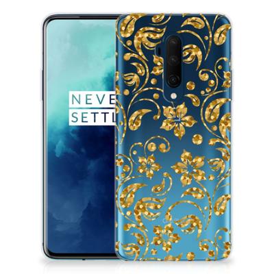 OnePlus 7T Pro | TPU Case | Gouden Bloemen OnePlus 7T Pro | TPU Case | Gouden Bloemen