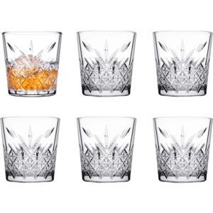 Whisky tumbler glazen - 12x - Timeless serie - transparant - 340 ml