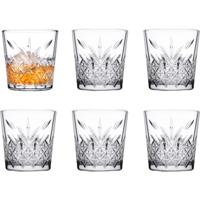 Whisky tumbler glazen - 12x - Timeless serie - transparant - 340 ml